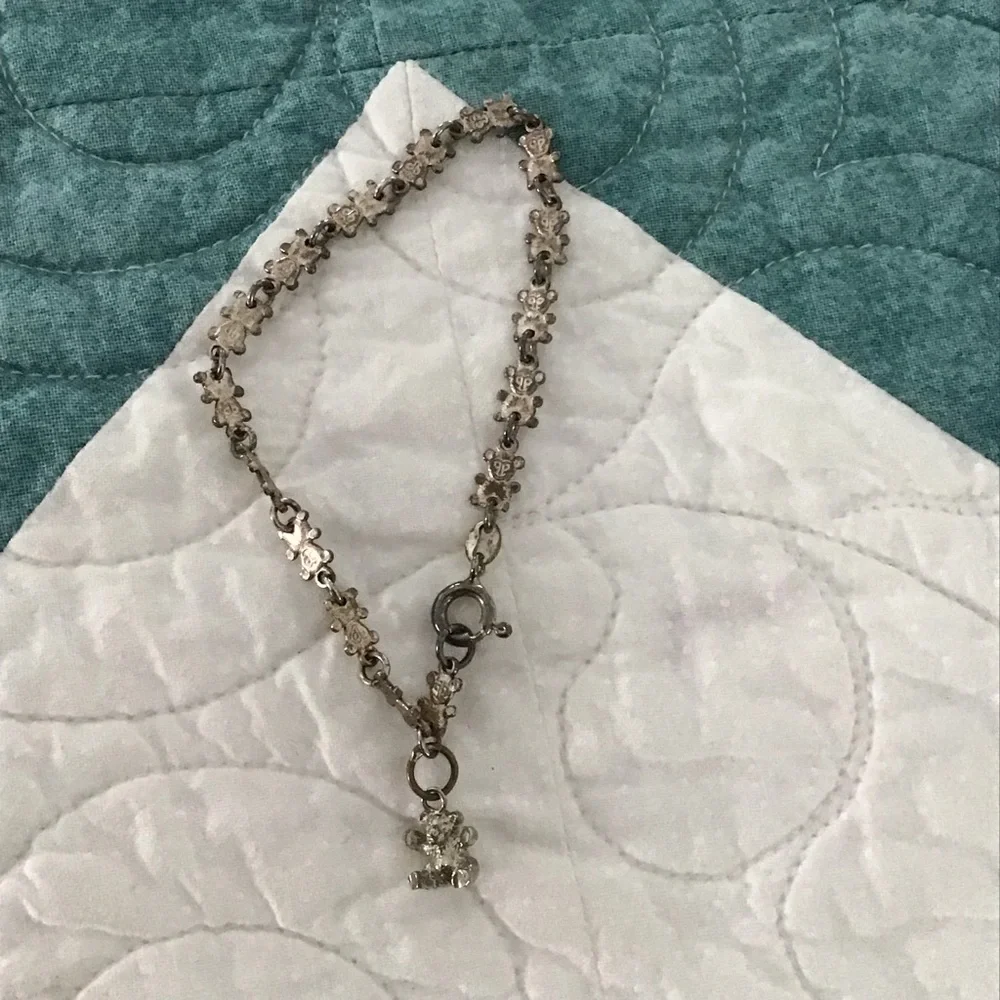 Girls Silver 925 Bear Design Link Bracelet - Picture 4 of 15